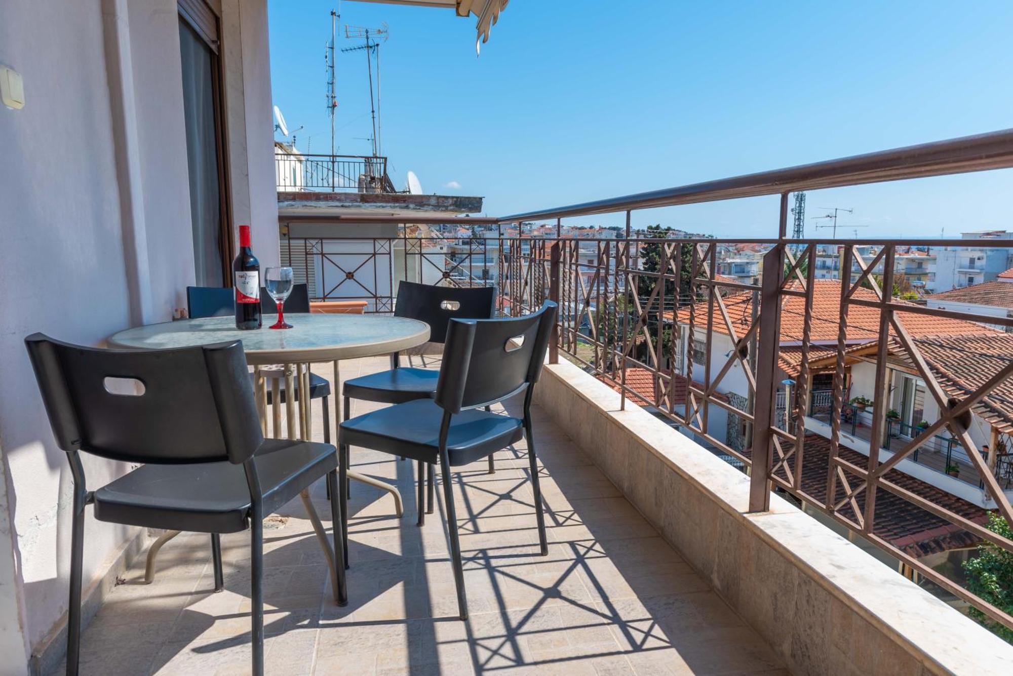 Infinity Stars Sea View Apartman Nea Kallikrateia Kültér fotó